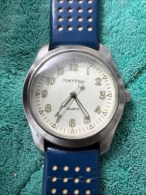 TOKYObay Blue & White Men's Sport Watch